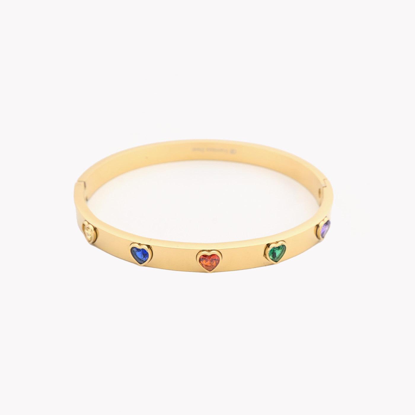 Bracciale rigido con cuori