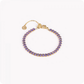 Bracciale con zirconi a forma ovale colore: lilla