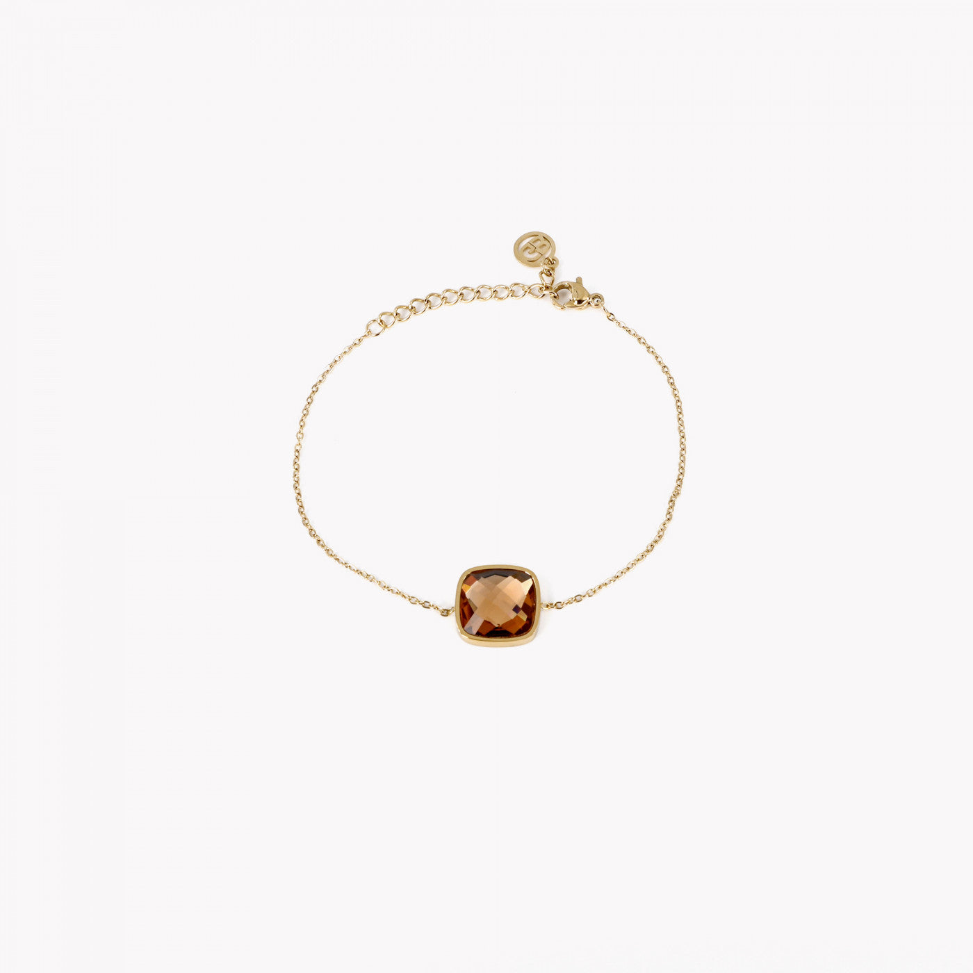 Bracciale con pietra marrone