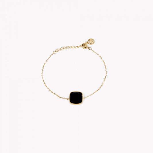 Bracciale con pietra nera